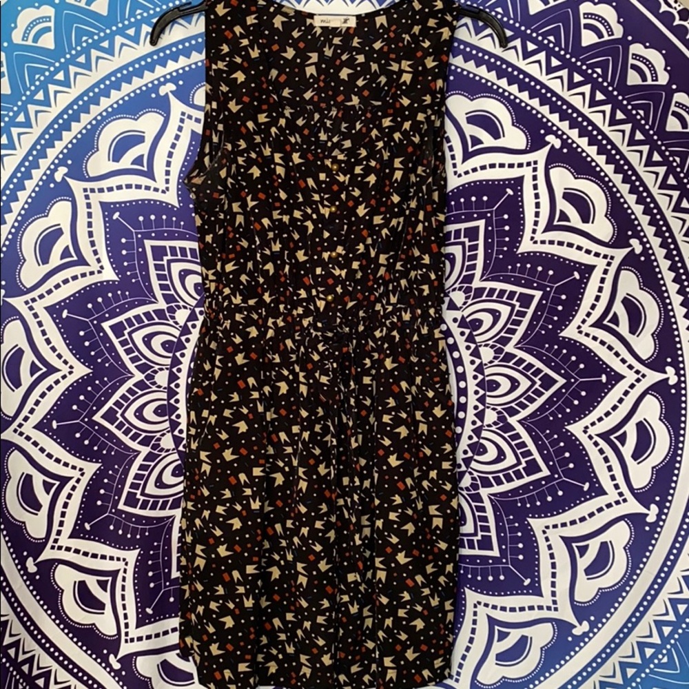 Super cute, black, patterned-designed dress